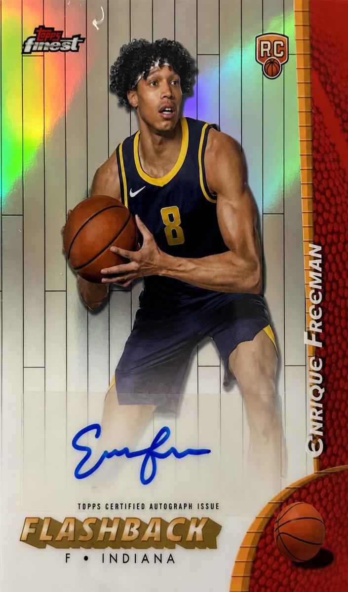 2024 Topps Finest Basketball Refractor Enrique Freeman #FBA-EF