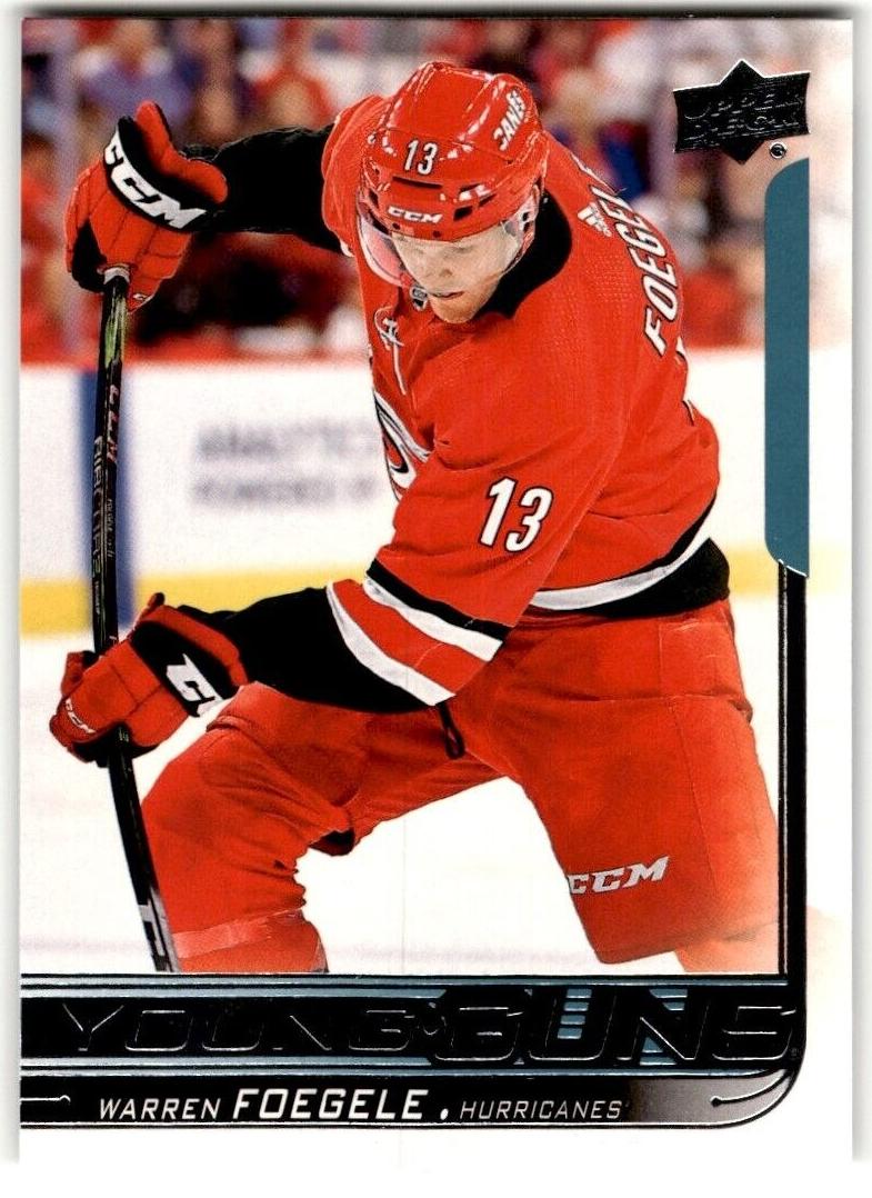 2018 Upper Deck Hockey Warren Foegele #236 PSA 9