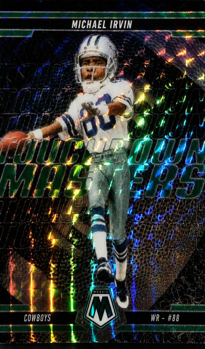 2025 Panini Mosaic Football Green Michael Irvin #18