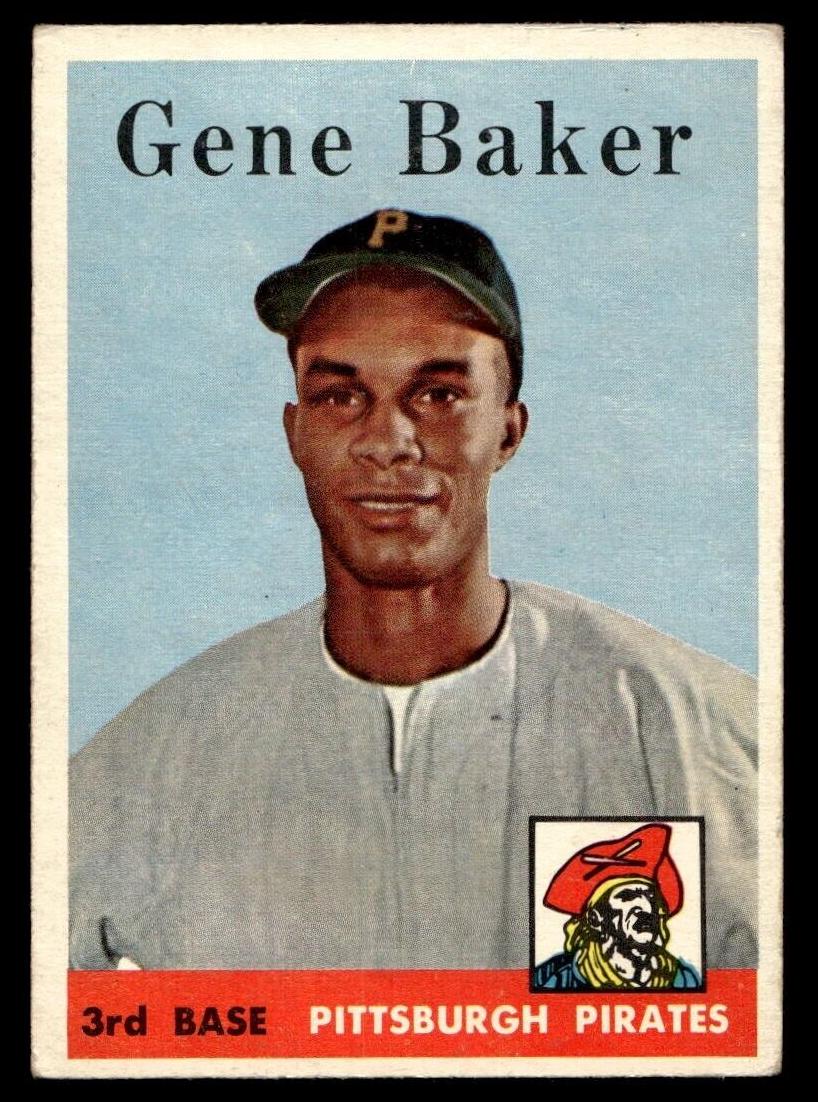 1958 Topps Baseball Gene Baker #358 PSA 6.5