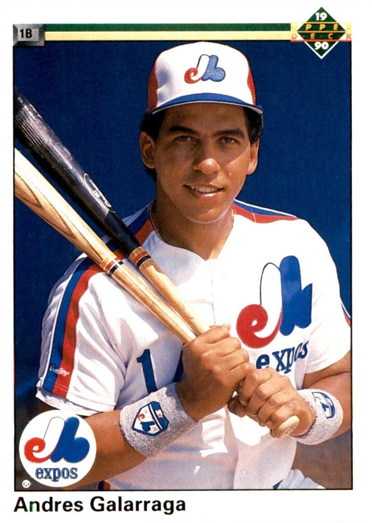 1990 Upper Deck Baseball Andres Galarraga #356 PSA 7.5
