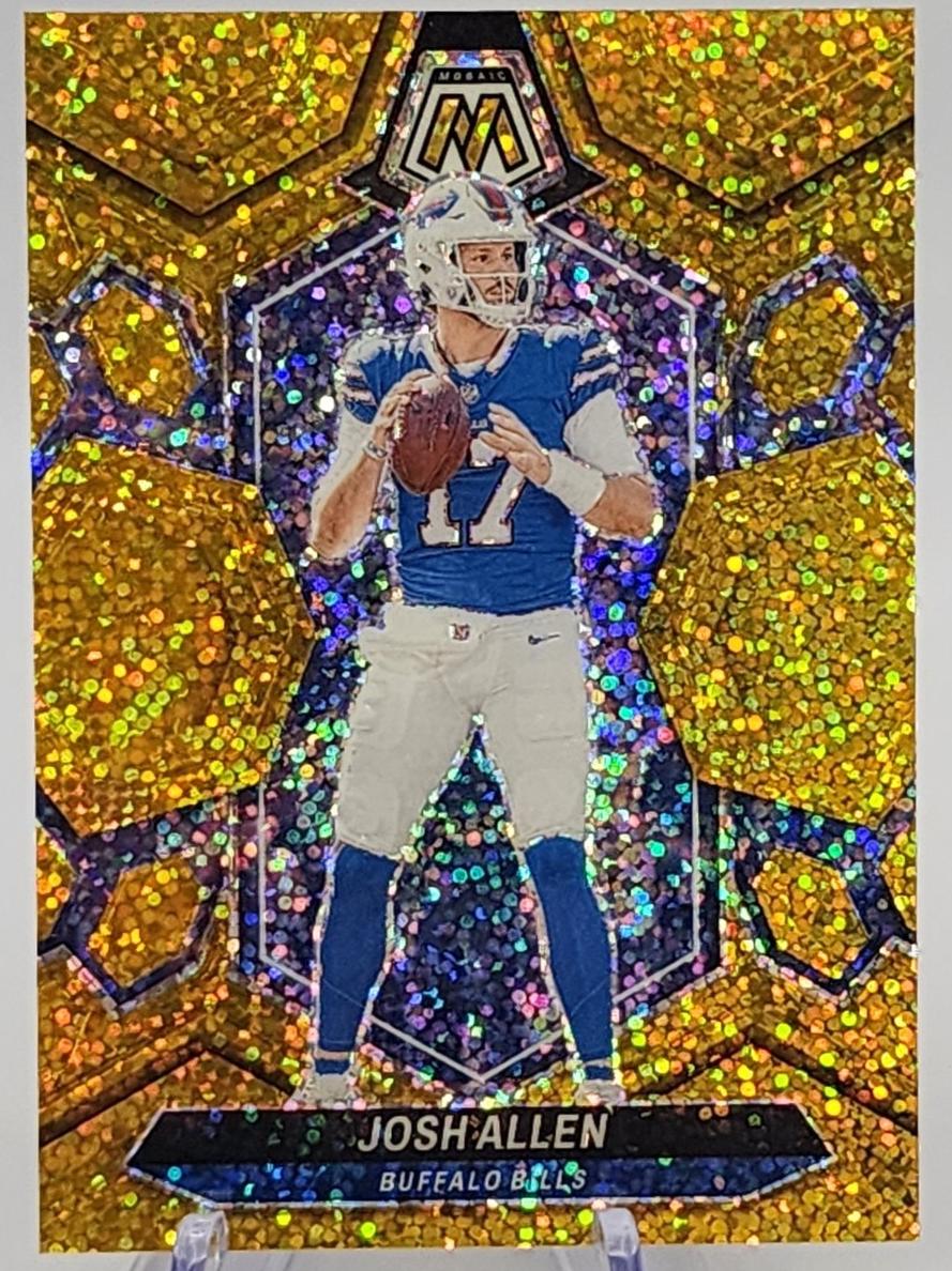2024 Panini Mosaic Football Gold Sparkle Josh Allen #22