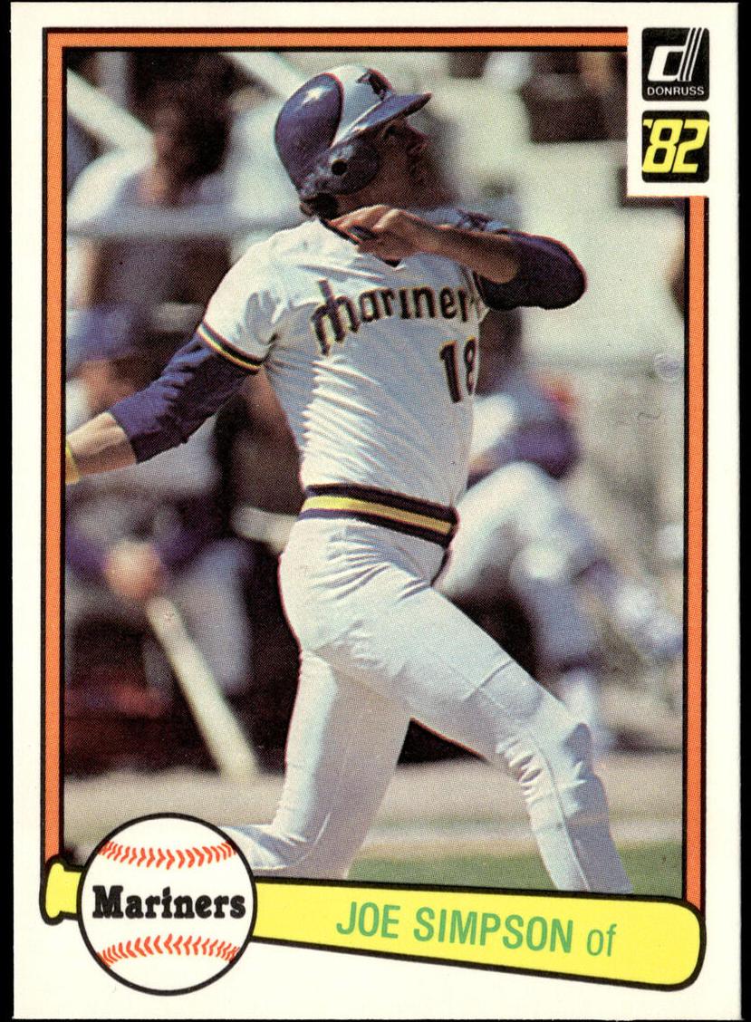 1982 Donruss Baseball Joe Simpson #55 PSA 9