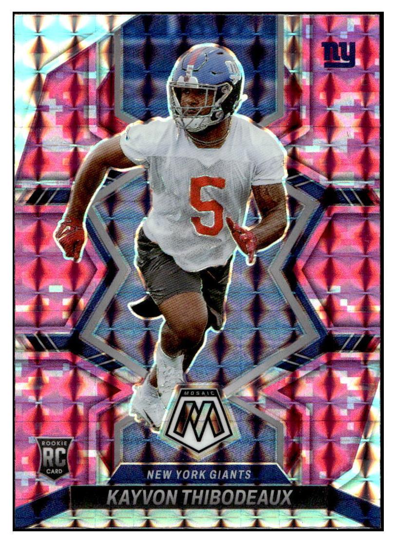 2022 Panini Mosaic Football Camo Pink Kayvon Thibodeaux #344 PSA 9