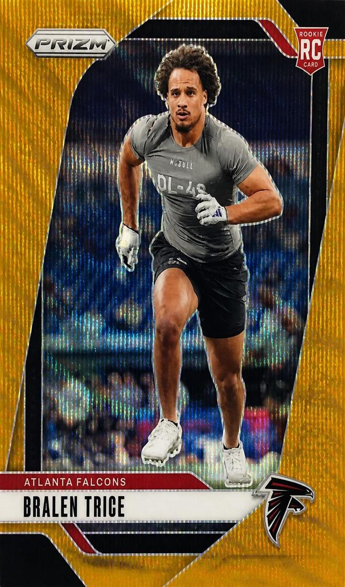 2024 Panini Prizm Football Gold Wave Bralen Trice #312