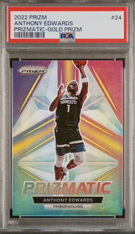 2022 Panini Prizm Basketball Gold Anthony Edwards #24