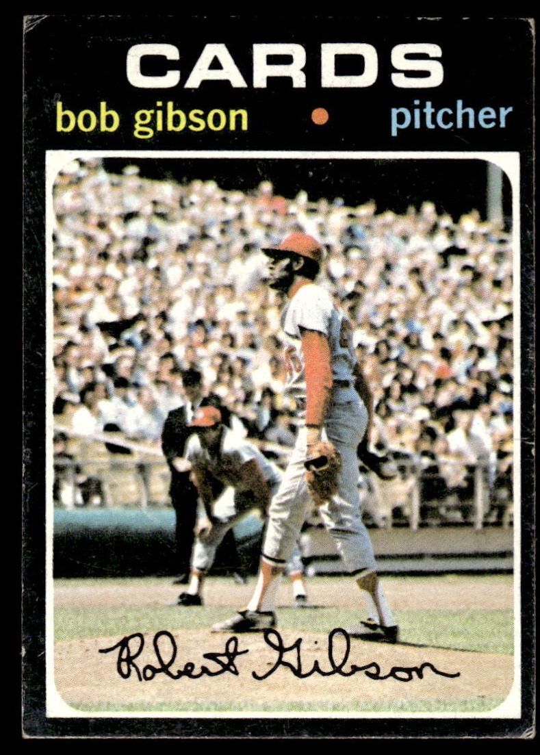 1971 Topps Baseball Bob Gibson #450 PSA 7.5
