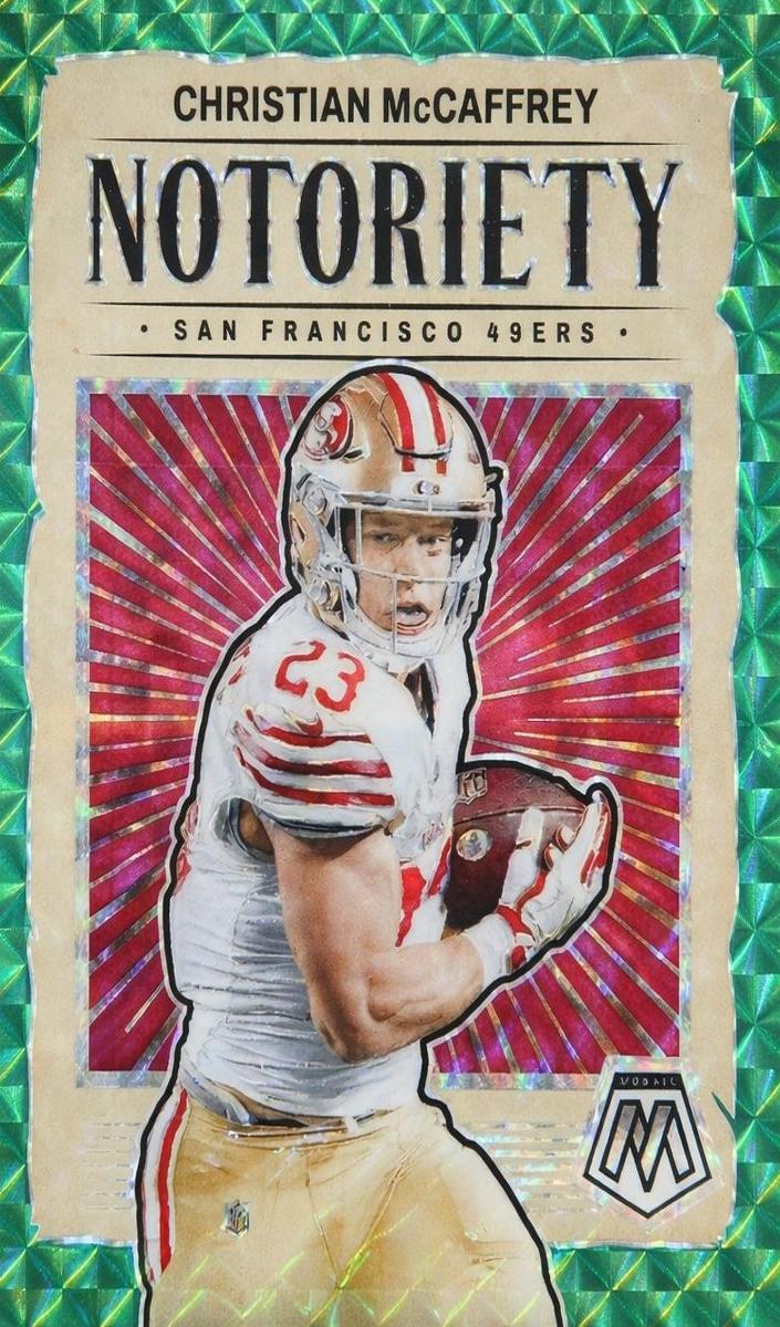 2024 Panini Mosaic Football Green Christian McCaffrey #9