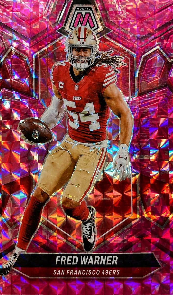 2024 Panini Mosaic Football Camo Pink Fred Warner #196