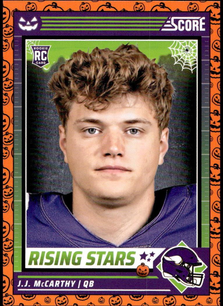 2024 Panini Score-a-Treat Football Pumpkin J.J. McCarthy #19 PSA 10