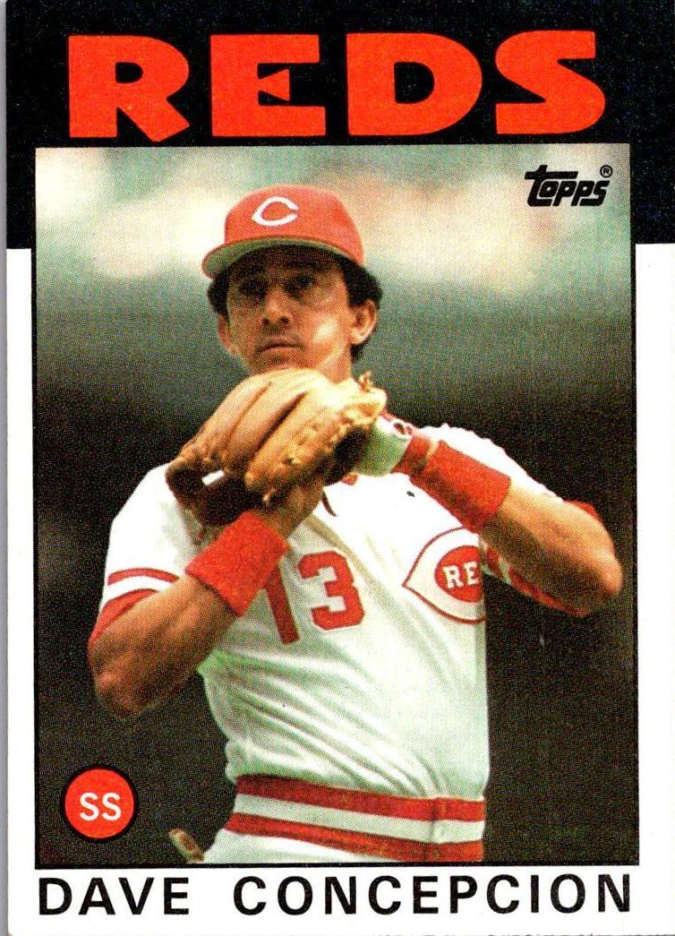 1986 Topps Baseball Dave Concepcion #195 PSA 10