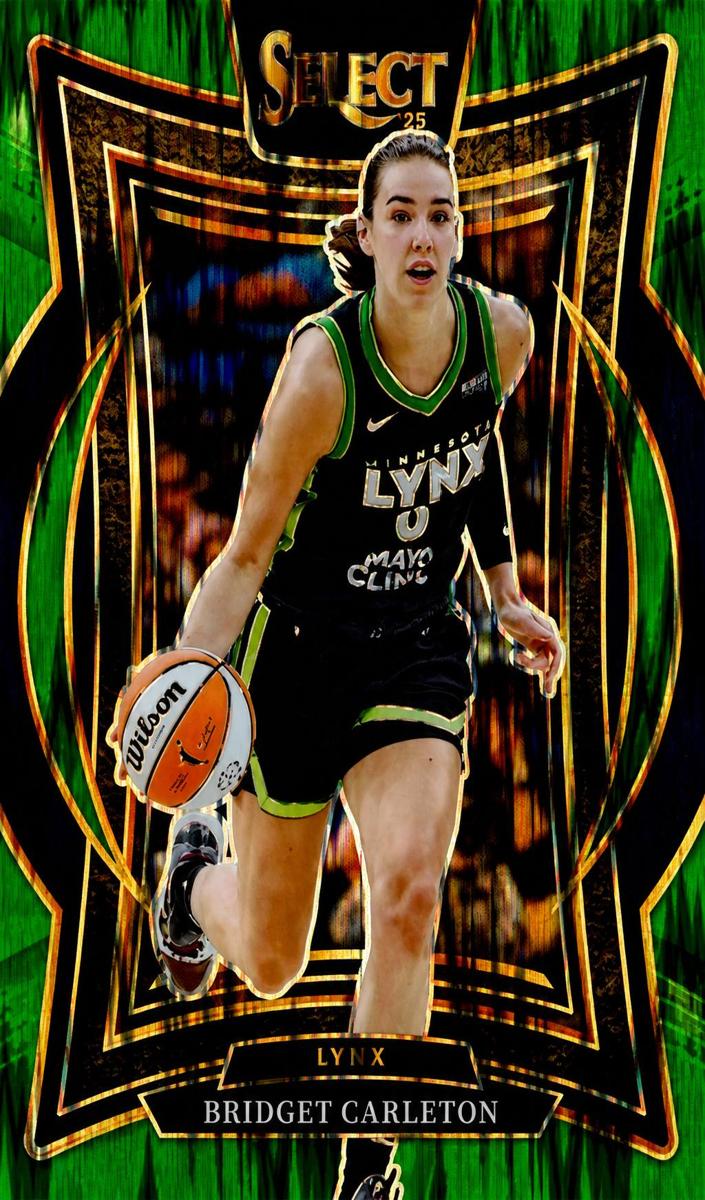 2025 Panini Select WNBA Basketball Green Flash Bridget Carleton #84