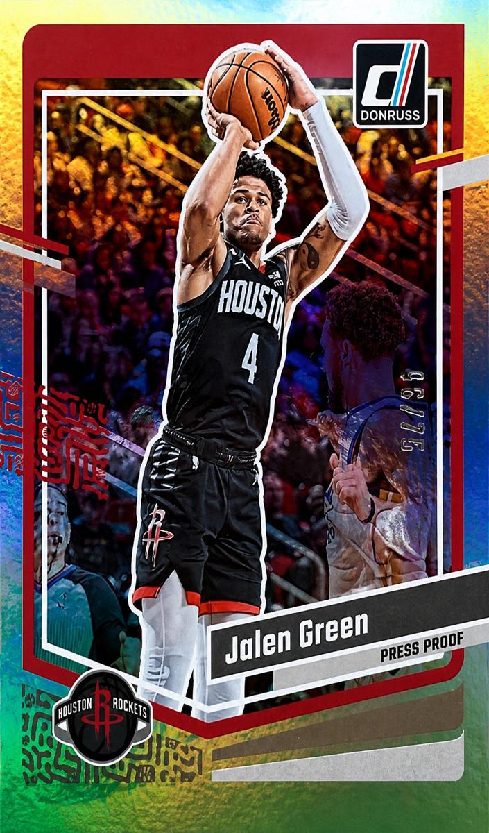 2023 Panini Donruss Basketball Press Proof Silver Die-Cut Jalen Green #116