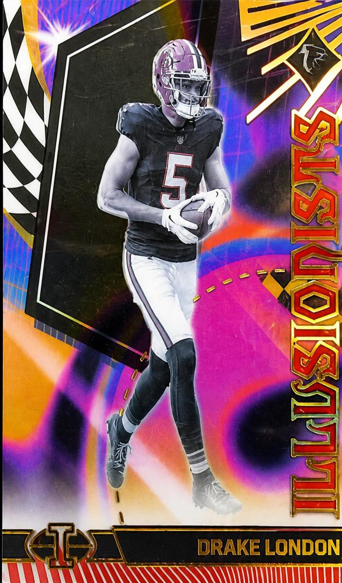 2023 Panini Illusions Football Red Drake London #4