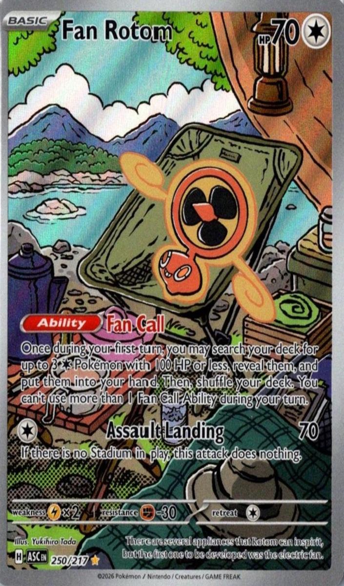 2026 Pokemon Mega Evolution Ascended Heroes Fan Rotom #250