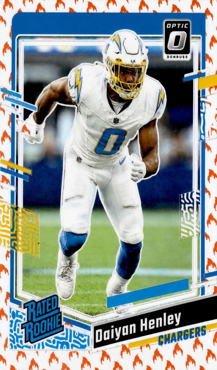 2023 Donruss Optic Football Fire Daiyan Henley #263