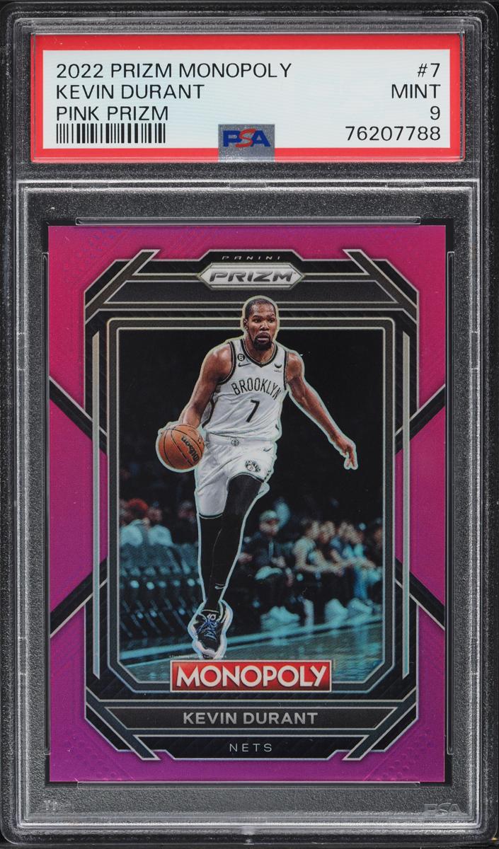 2022 Panini Prizm Monopoly Basketball Pink Kevin Durant #7 PSA 8.5