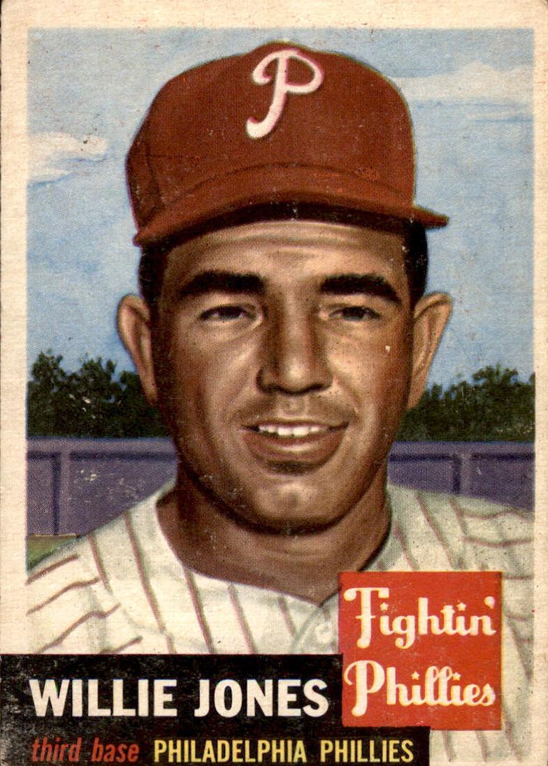 1953 Topps Baseball Willie Jones #88