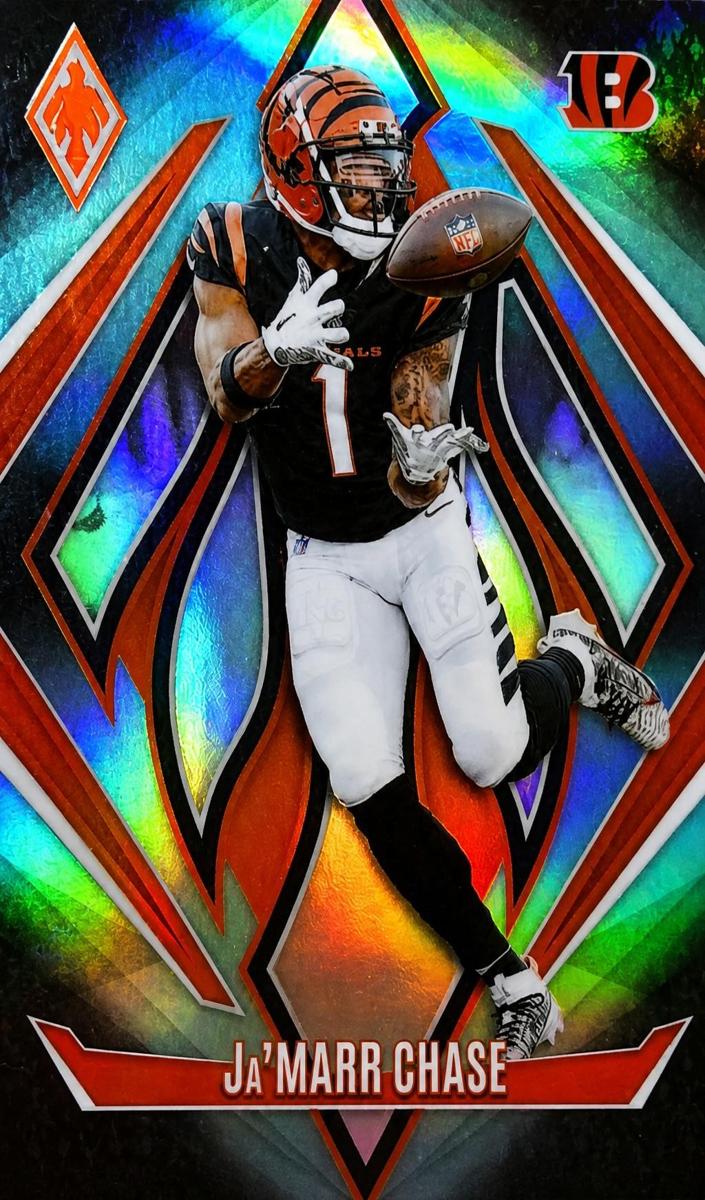 2024 Panini Phoenix Football Teal Fade Ja'Marr Chase #72