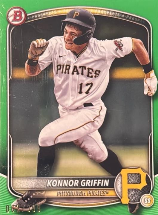 2025 Bowman Baseball Neon Green Konnor Griffin #BP-86