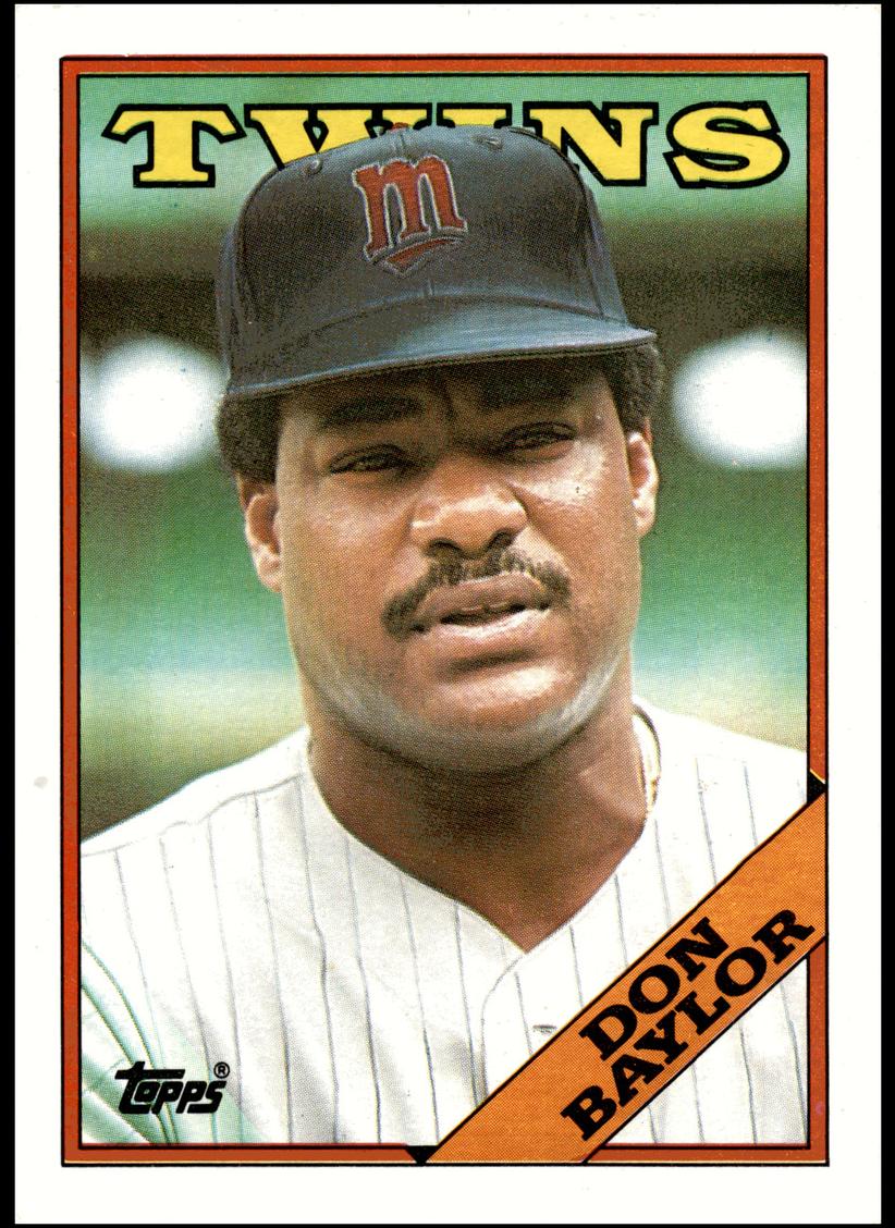 1988 Topps Baseball Don Baylor #545