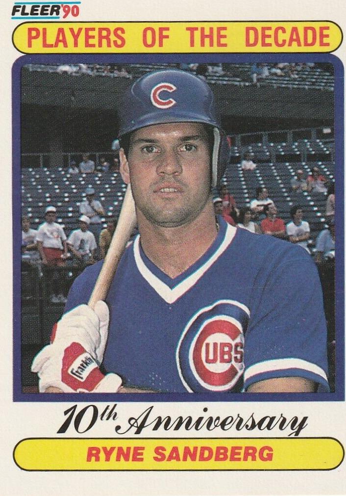 1990 Fleer Baseball Ryne Sandberg #625 PSA 6