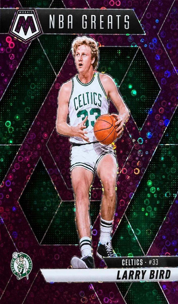 2024 Panini Mosaic Basketball Fast Break Purple Larry Bird #299