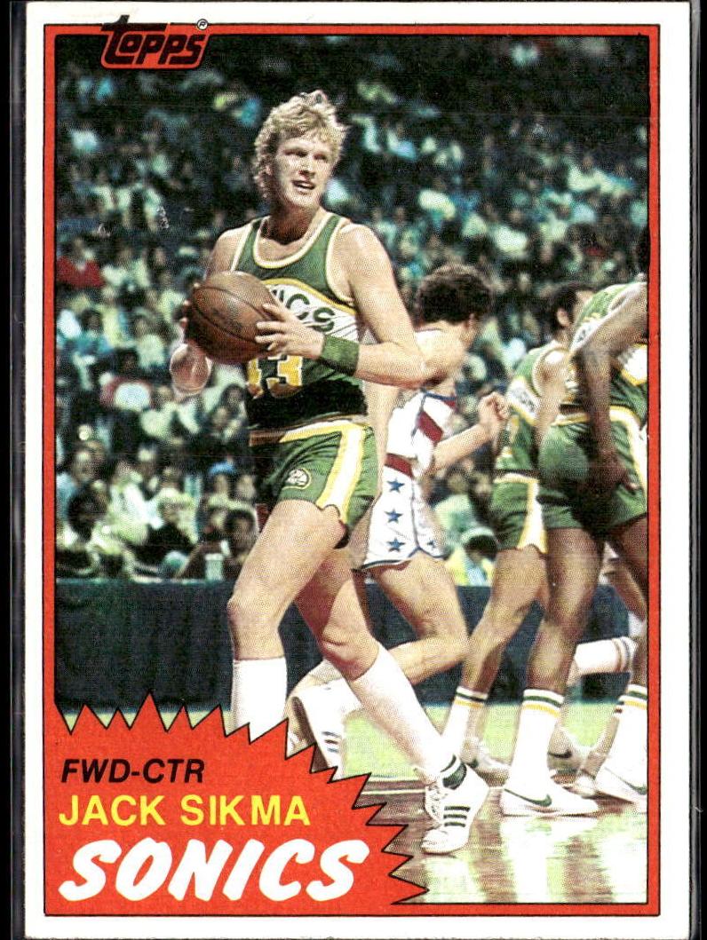 1981 Topps Basketball Jack Sikma #39