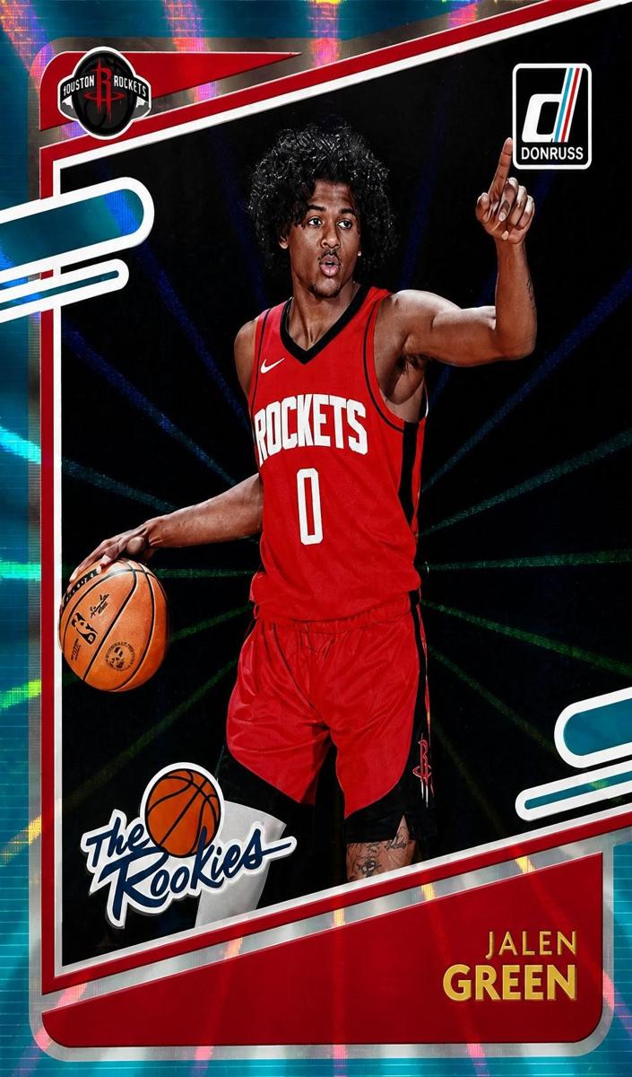2021 Panini Donruss Basketball Teal Holo Laser Jalen Green #2 PSA 10