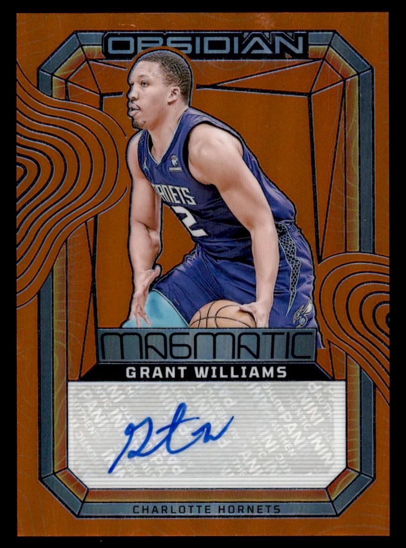 2023 Panini Obsidian Basketball Electric Etch Orange Flood Grant Williams #MS-WIL