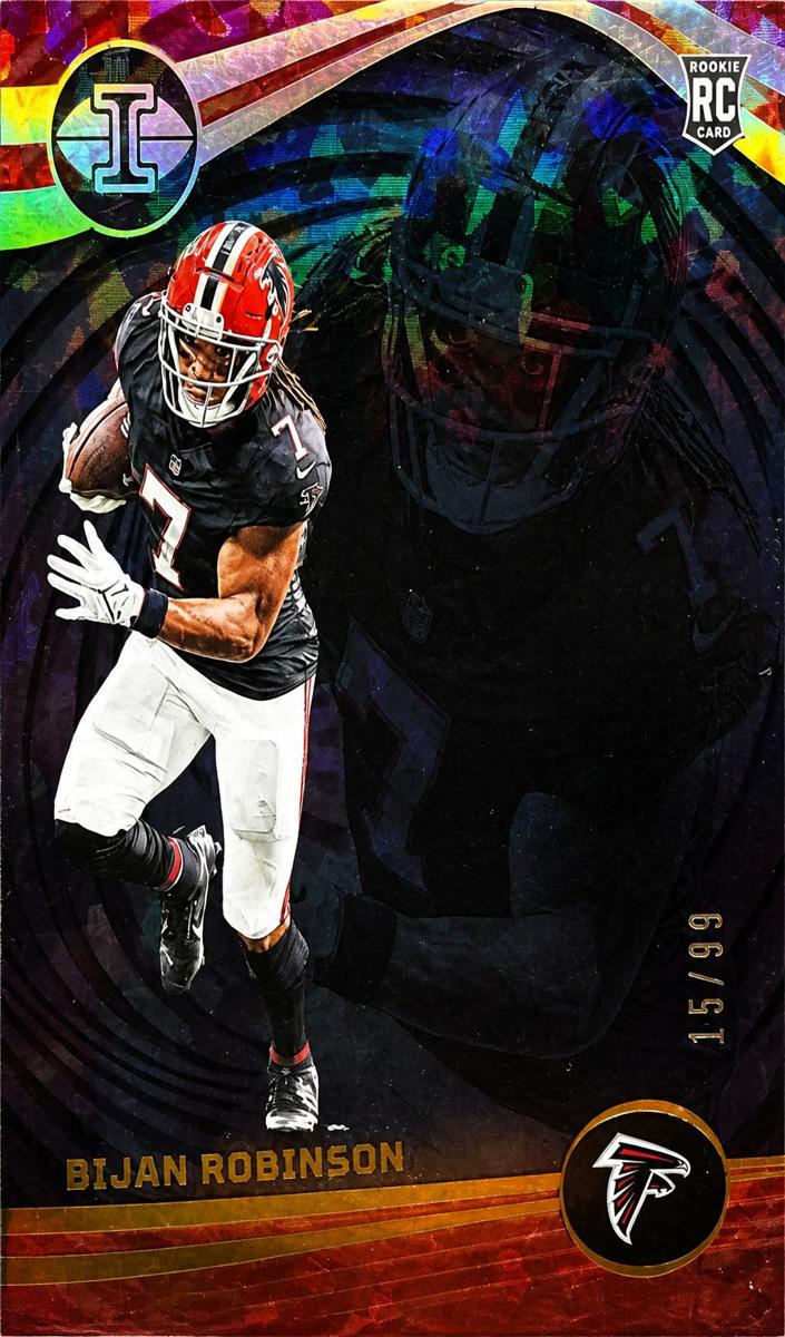 2023 Panini Illusions Football Trophy Collection Black Ice Bijan Robinson #6