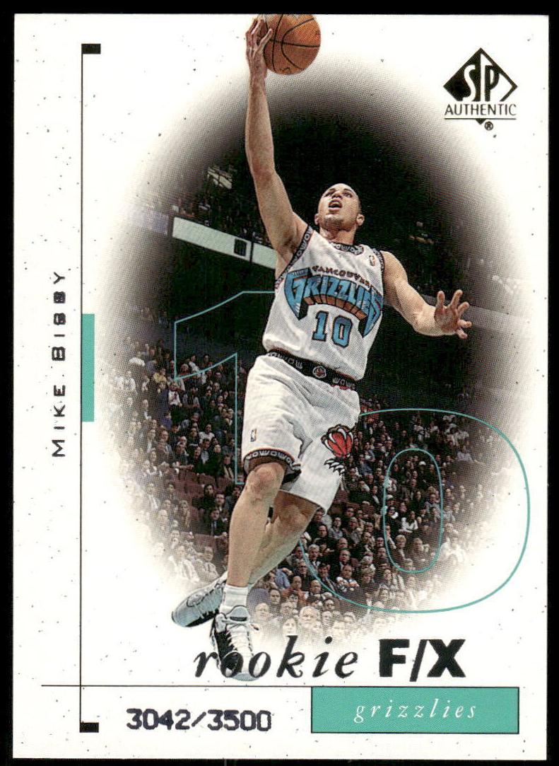 1998 SP Authentic Basketball Mike Bibby #92 PSA 9