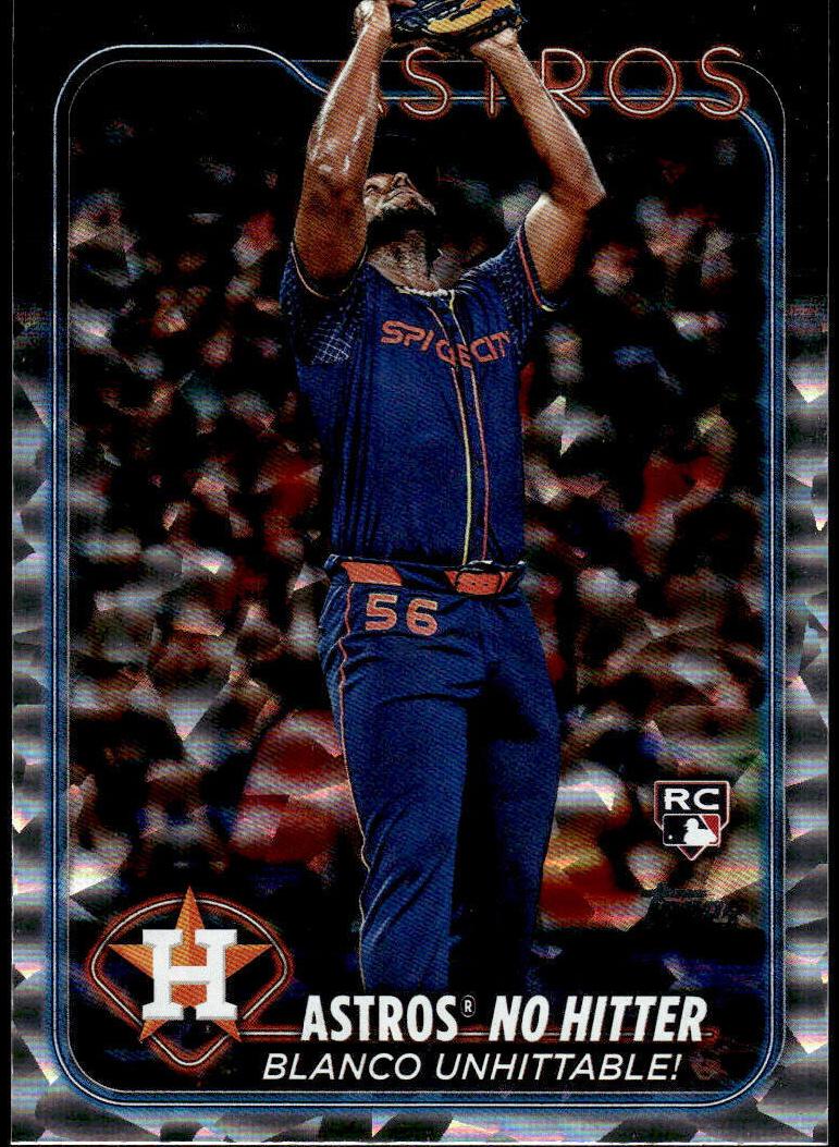2024 Topps Update Baseball Silver Crackle Foilboard Ronel Blanco #US184