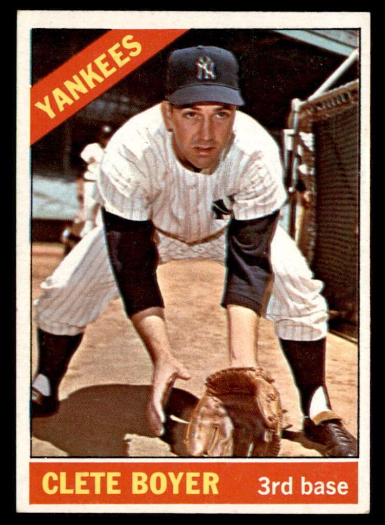 1966 Topps Baseball Clete Boyer #9 PSA 7
