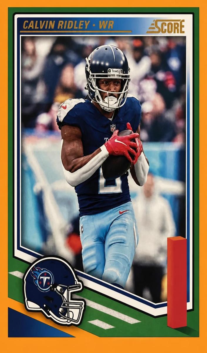 2025 Panini Score Football Orange Calvin Ridley #117