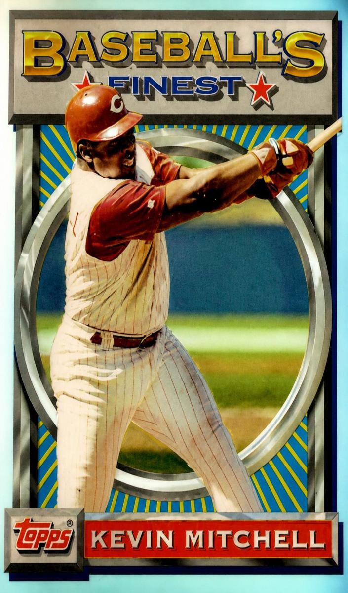 1993 Topps Finest Baseball Refractor Kevin Mitchell #136 SGC 6