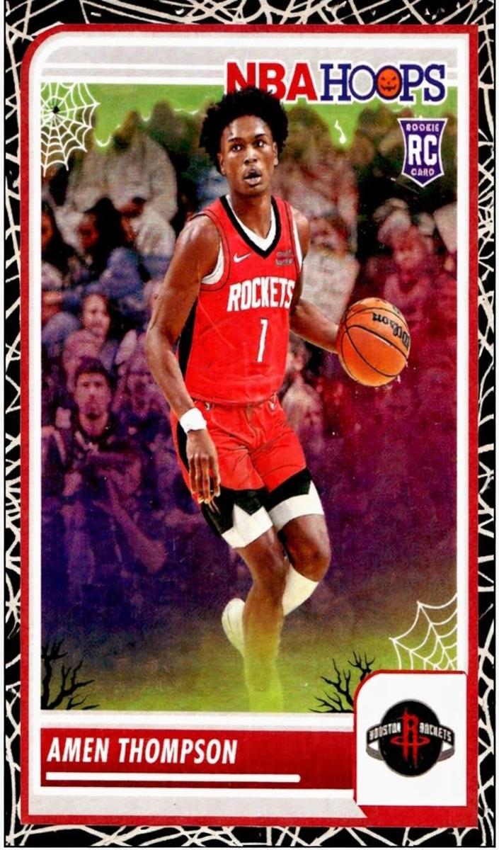 2023 Panini Haunted Hoops Basketball Holo Webs Amen Thompson #86 PSA 9