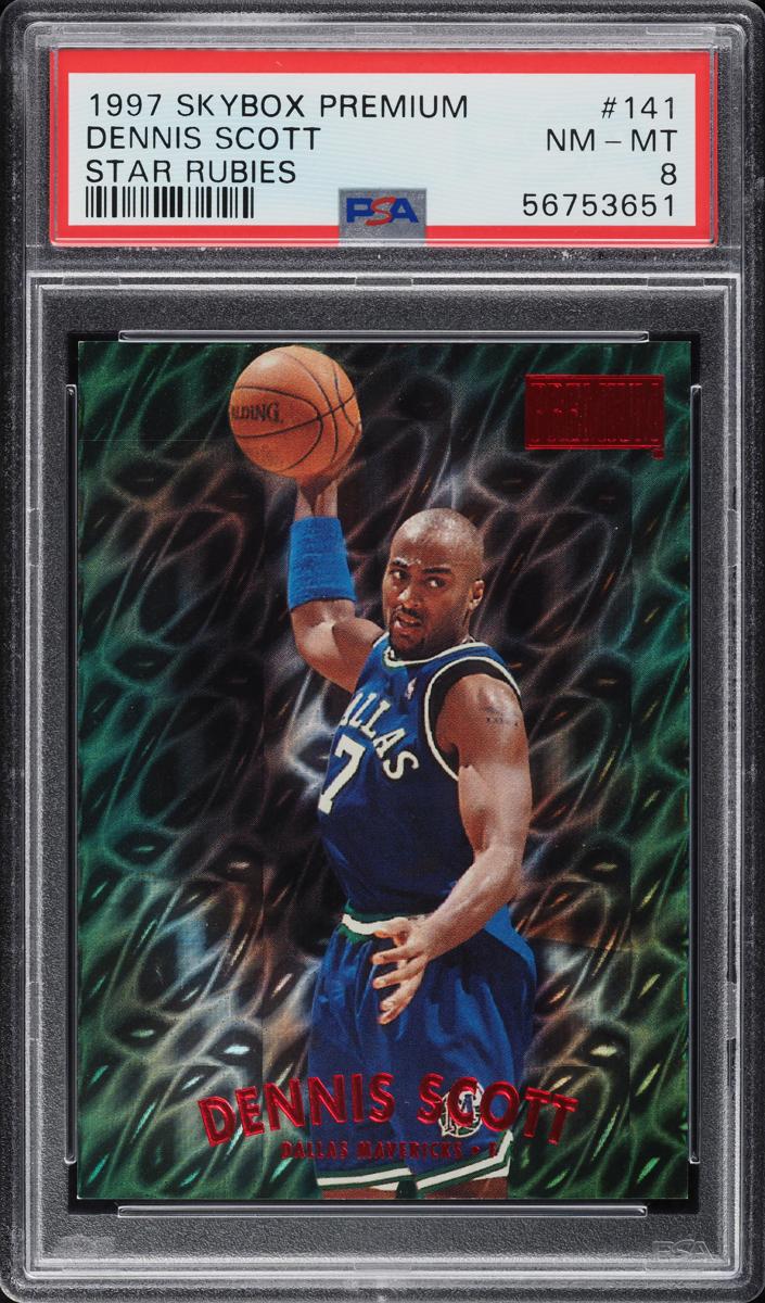 1997 Skybox Premium Basketball Star Rubies Dennis Scott #141 PSA 4.5