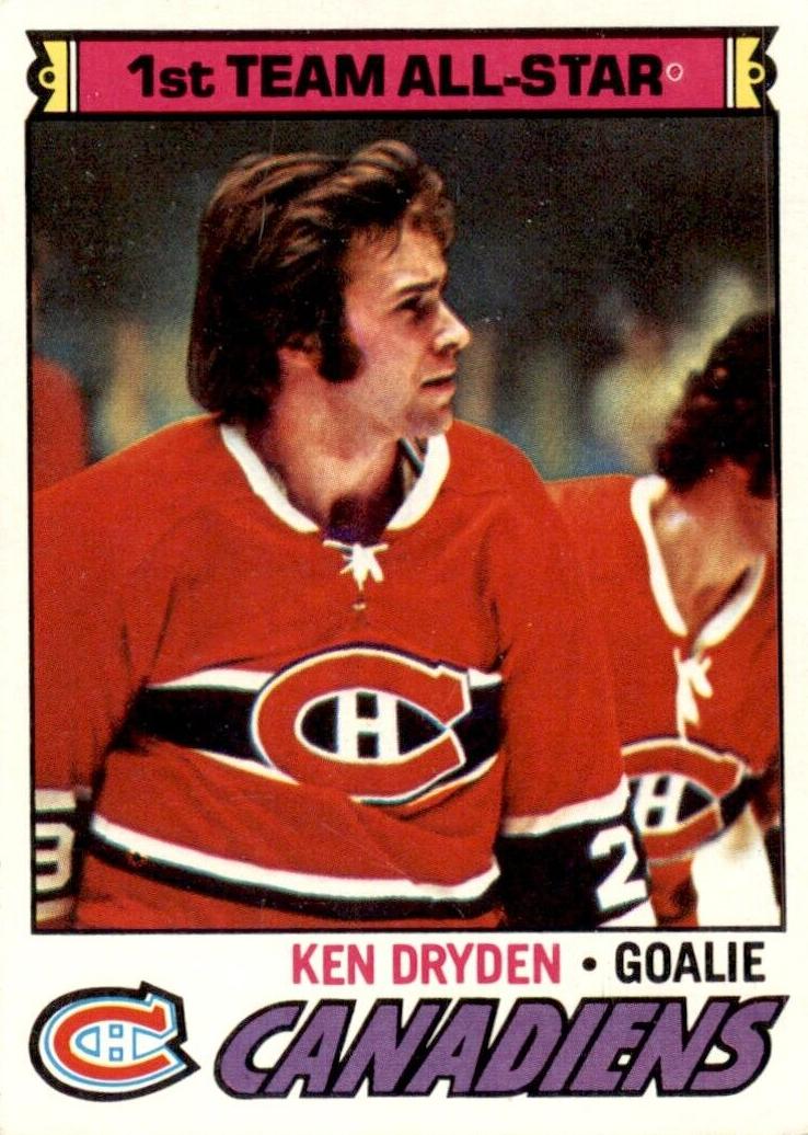 1977 Topps Hockey Ken Dryden #100