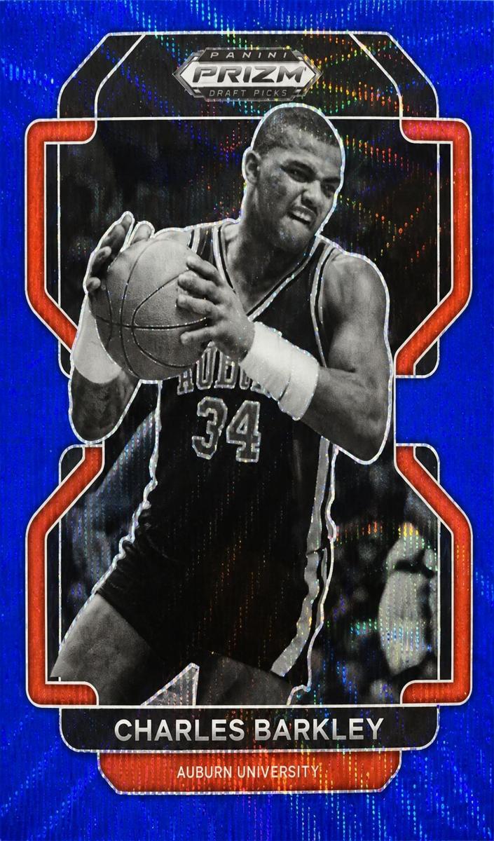 2022 Panini Prizm Draft Picks Basketball Blue Wave Charles Barkley #7