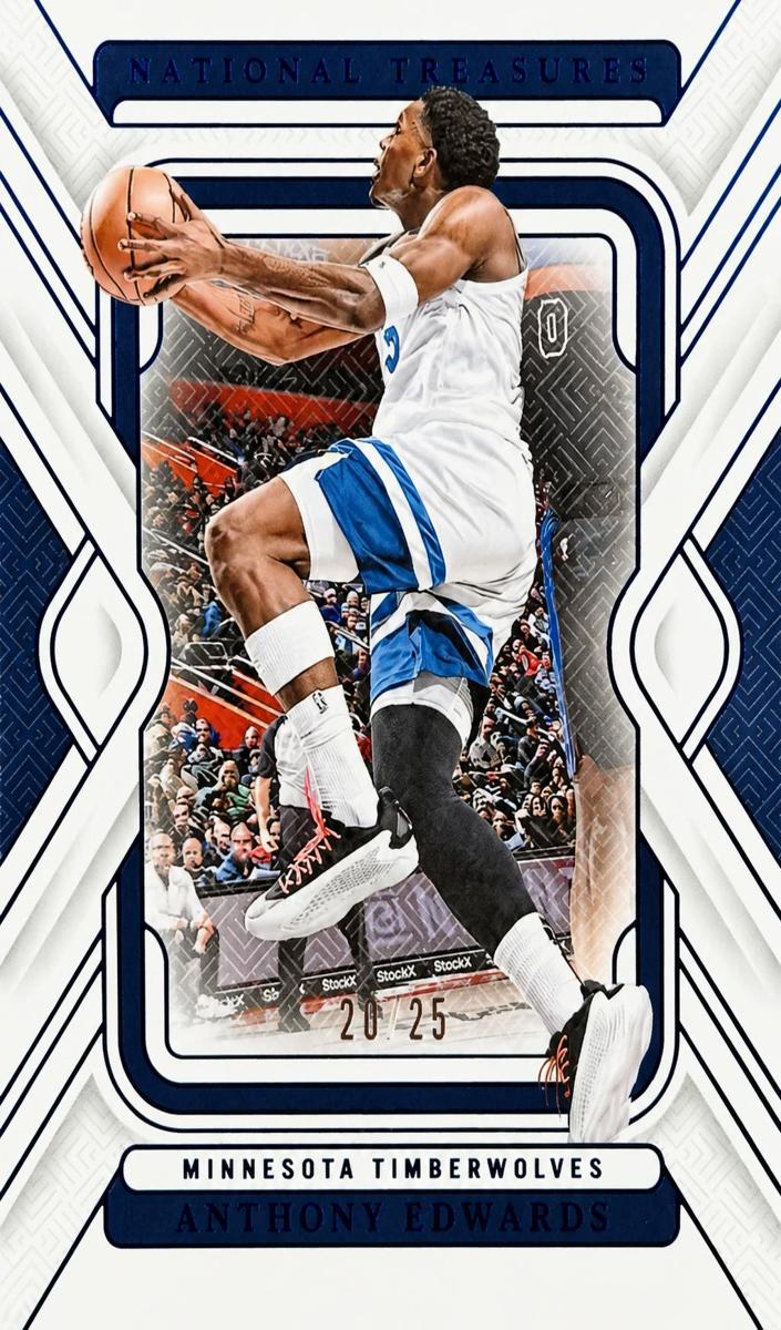 2024 Panini National Treasures Basketball Royal Anthony Edwards #46