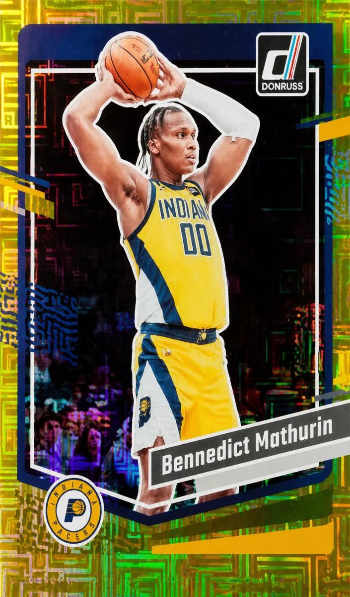 2023 Panini Donruss Basketball Choice Gold Bennedict Mathurin #101 PSA 9