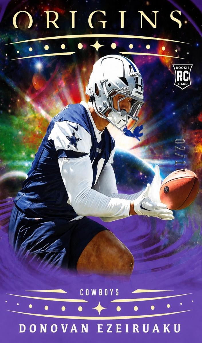 2025 Panini Origins Football Purple Donovan Ezeiruaku #150
