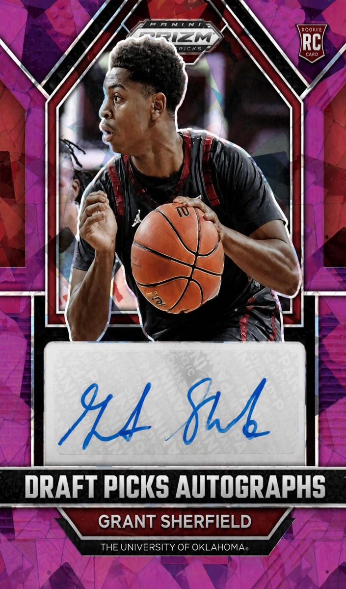 2023 Panini Prizm Draft Picks Basketball Purple Ice Grant Sherfield #DPA-CSF