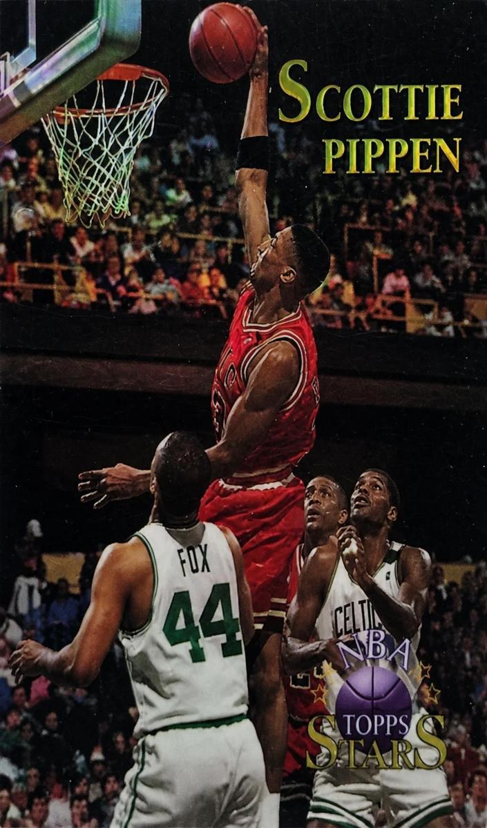 1996 Topps Stars Basketball Refractor Scottie Pippen #36 PSA 10