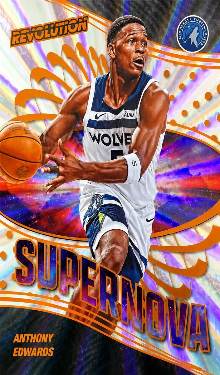 2024 Panini Revolution Basketball Sunburst Anthony Edwards #6