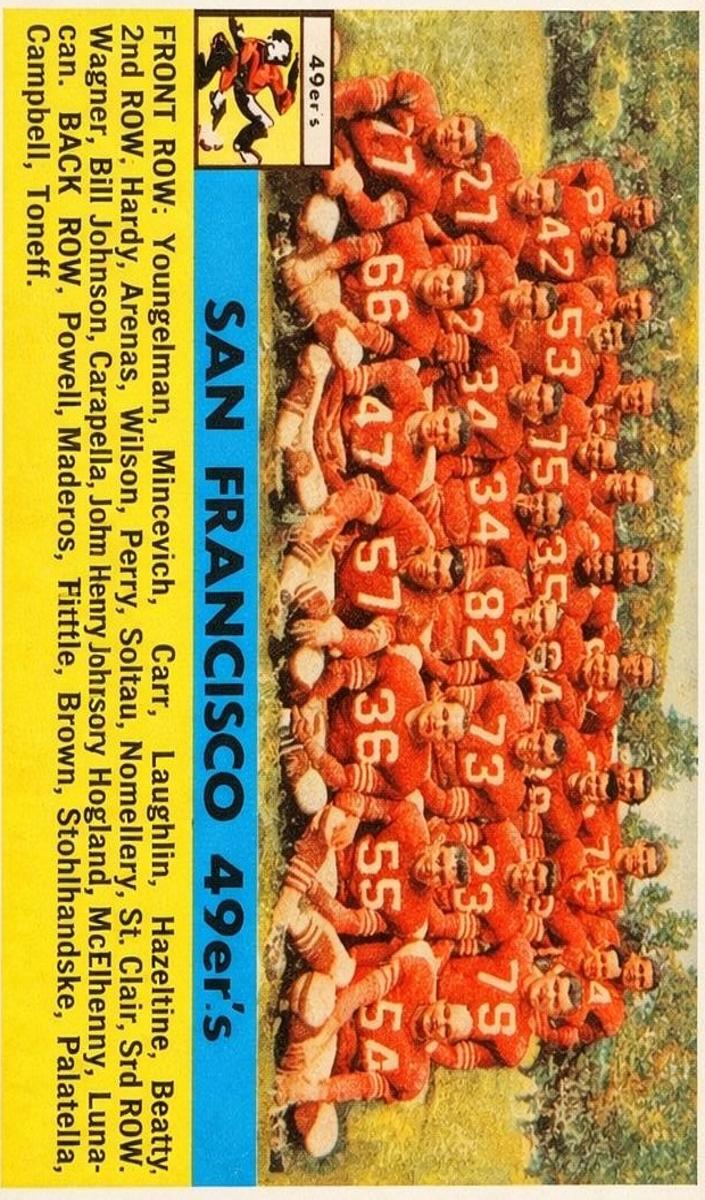 1956 Topps Football San Francisco 49ers #26 PSA 6.5