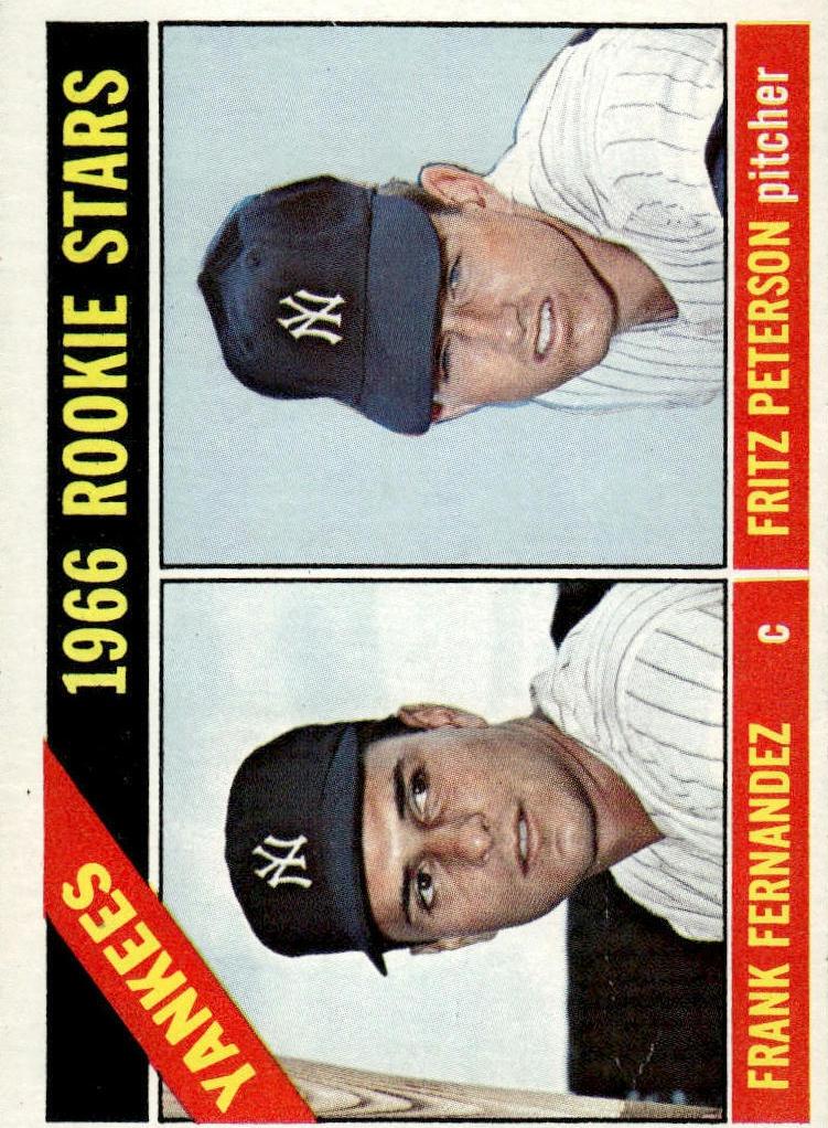 1966 Topps Baseball Yankees Rookie Stars #584 PSA 4