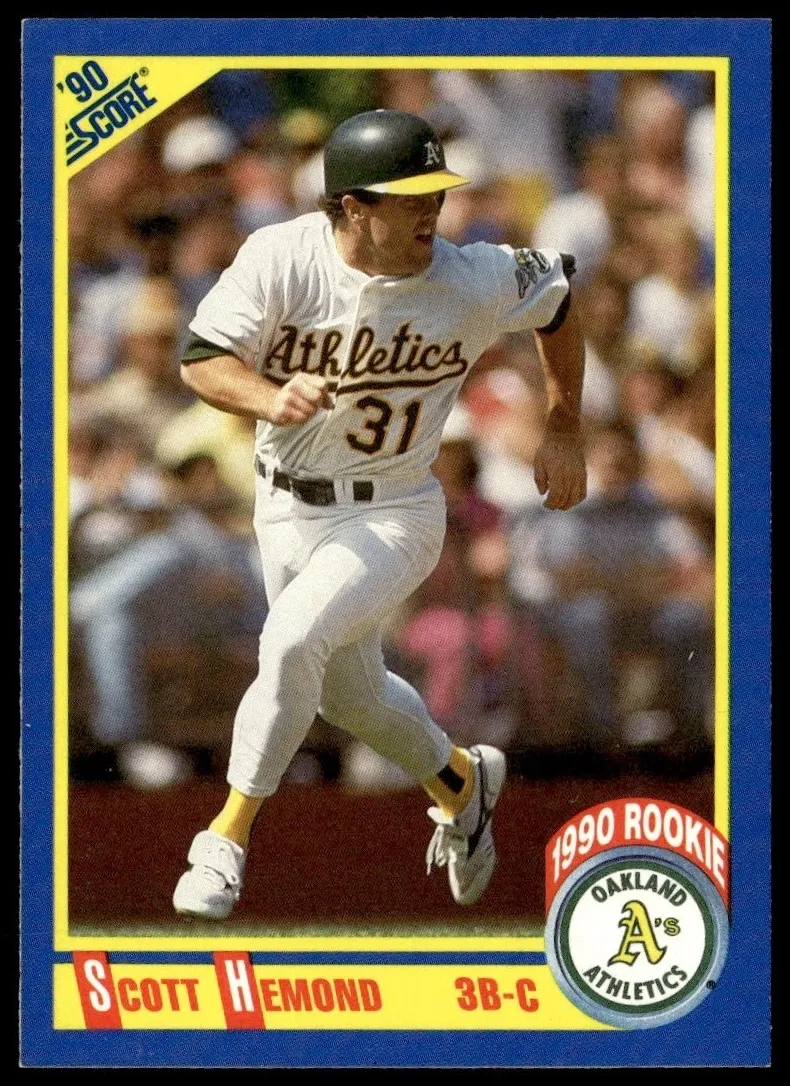 1990 Score Baseball Scott Hemond #598