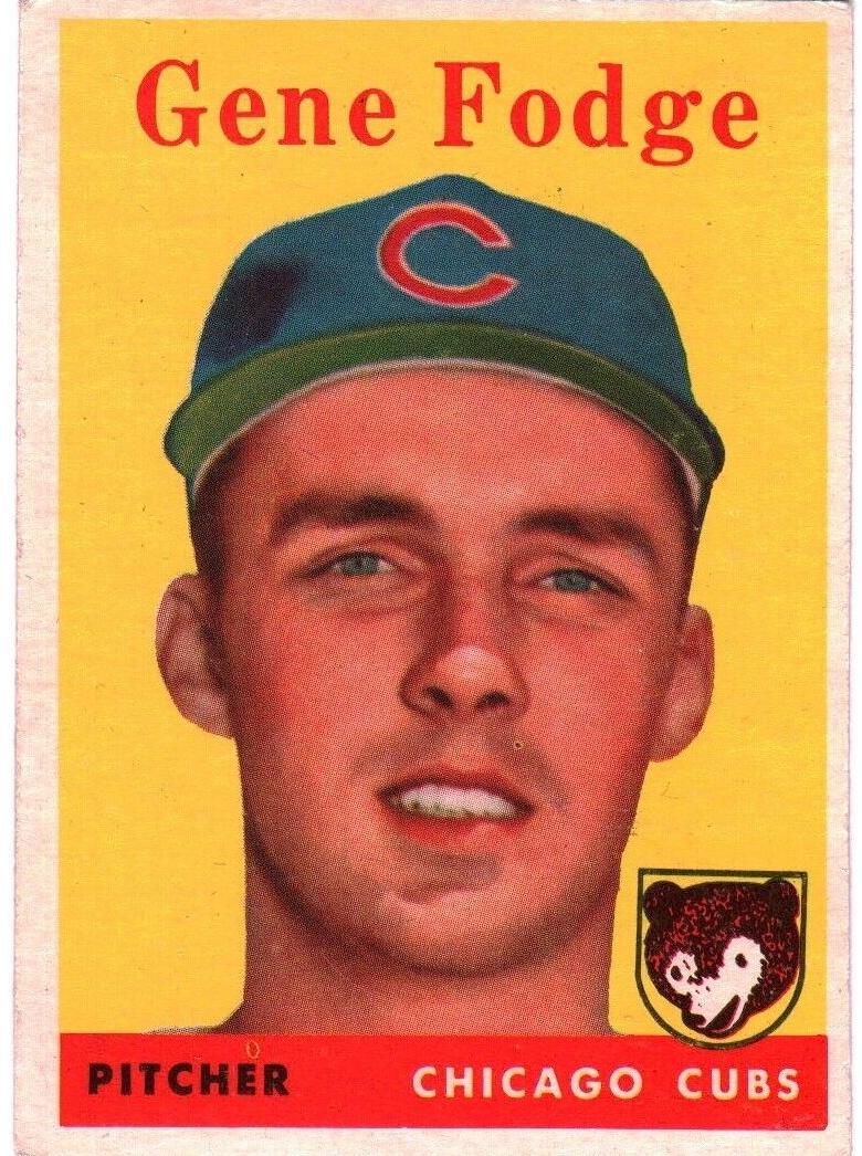 1958 Topps Baseball Gene Fodge #449 PSA 6.5